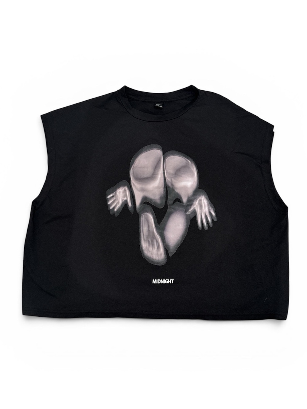 MANFINITY • Black Boxy Midnight Statement Tee